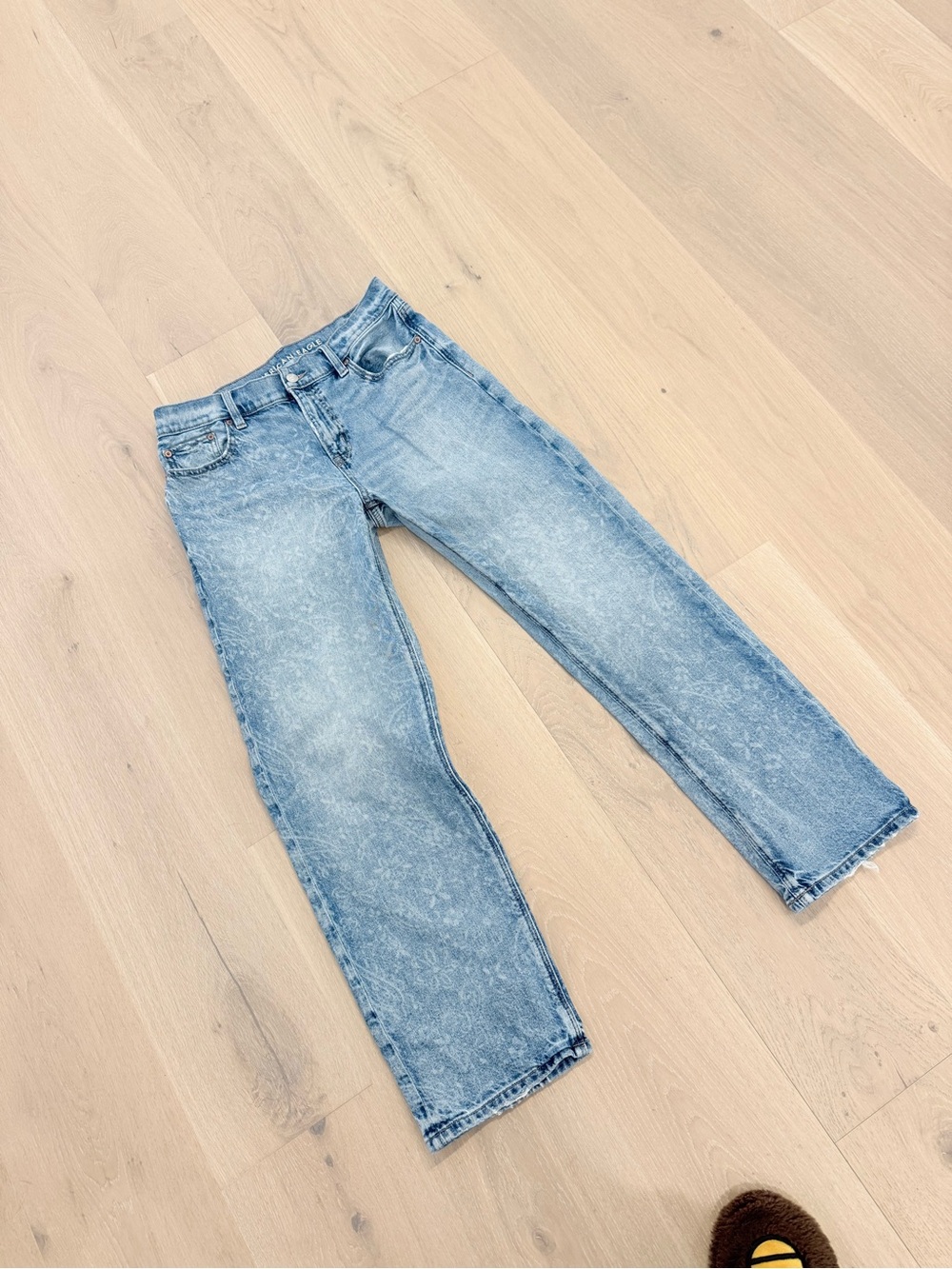 American Eagle Strigid Paisley Wide Leg Jeans – Size 4